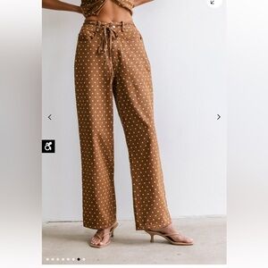 Bohme Women’s Tony Polka Dot Baggy Jeans